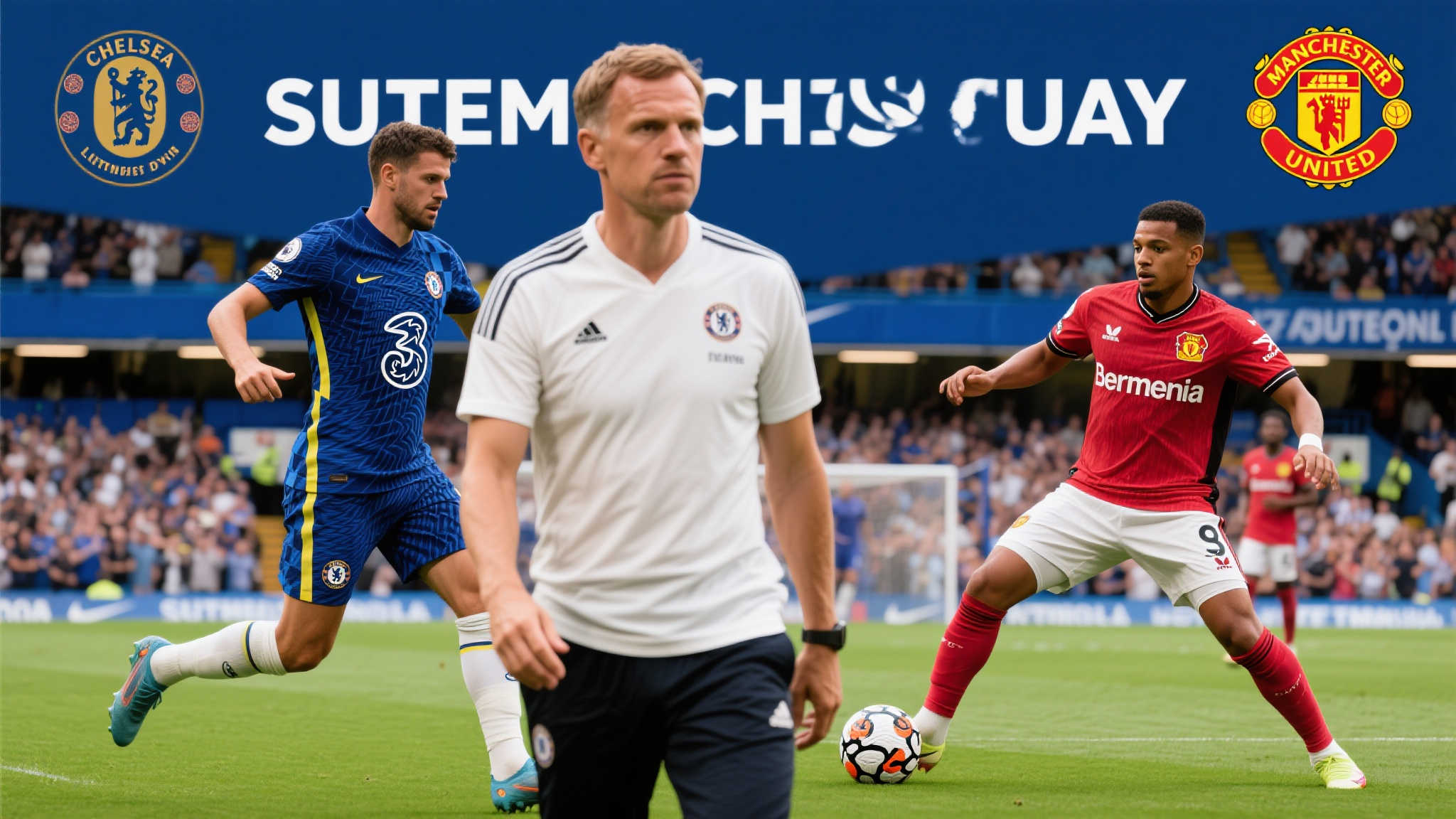 滕哈赫对阵蓝军!切尔西官宣:8月初迎战勒沃库森 前言:一场即将到来的激烈对抗,不仅吸引了众多球迷的