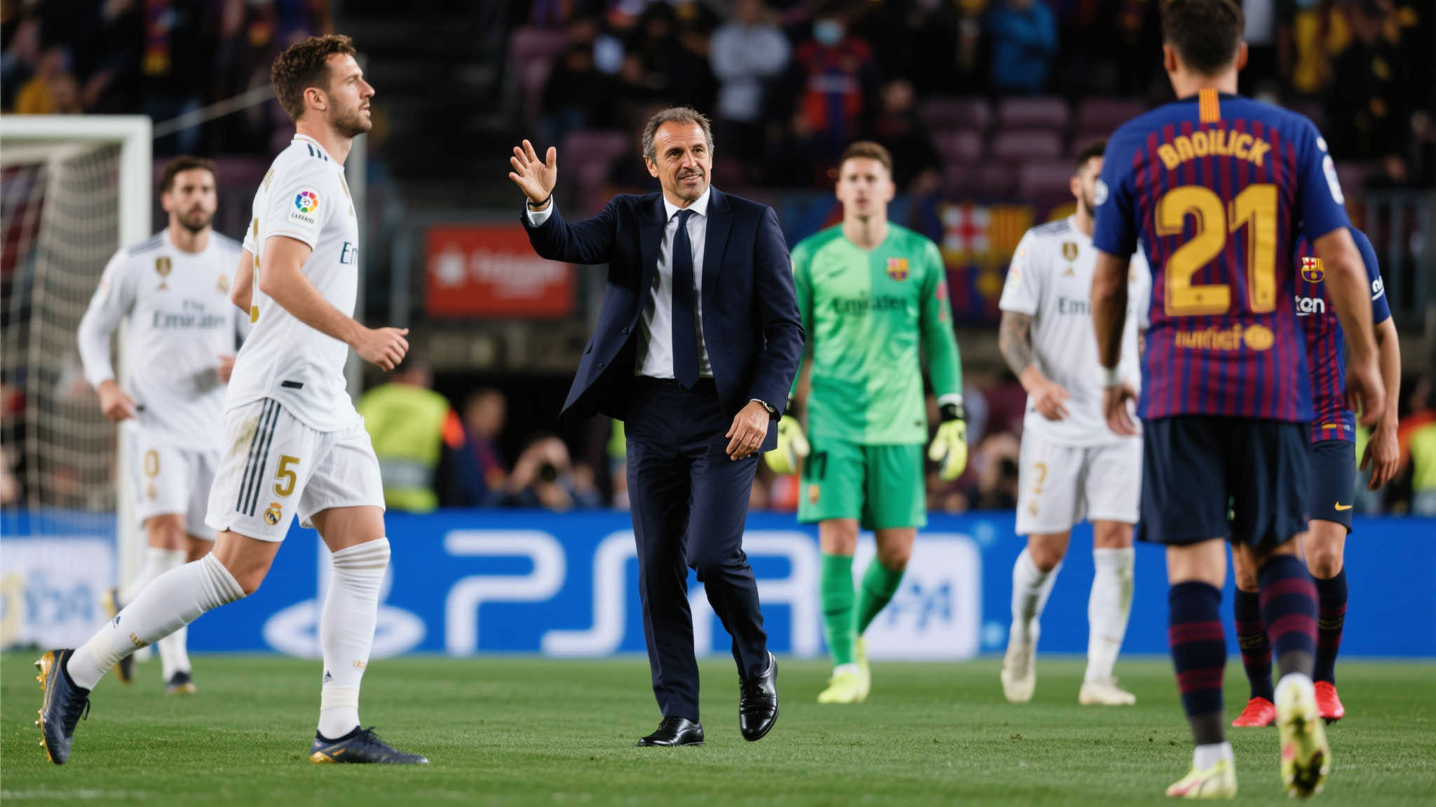 例如，在2019年的淘汰阶段前夕，当时仍由巴塞罗那